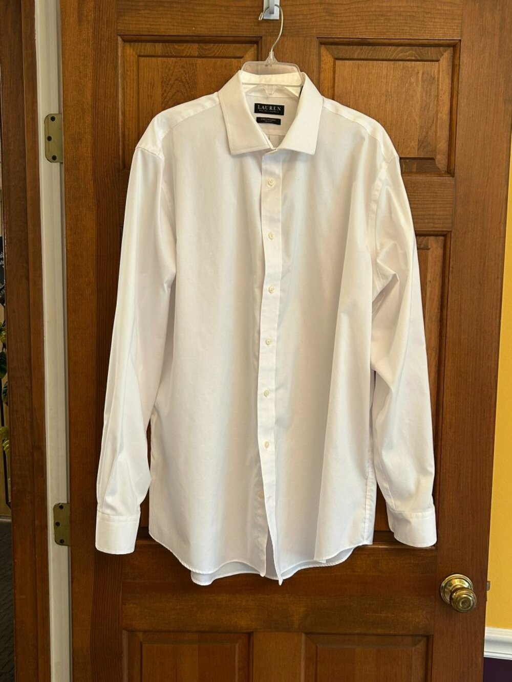 Ralph Lauren white dress shirt, Men's, Tall, size 17 1/2 36/37